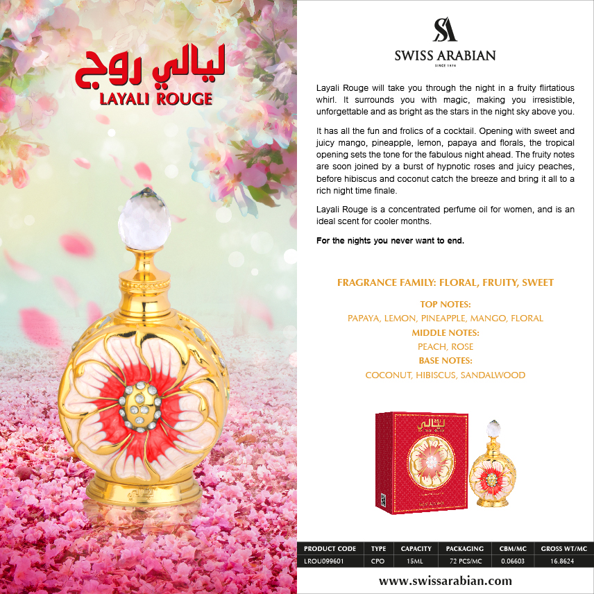 Swiss arabian layali discount rouge